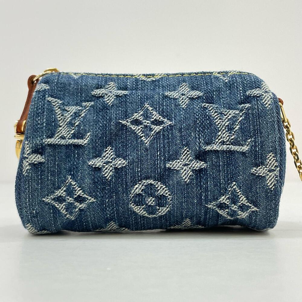 Louis Vuitton Truth Speedy Monogram Denim Pouch Navy Blue - Picture 2 of 12